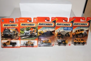 MATCHBOX MBX Construction Ram Load Lift Dozer Dumper International CXT 5er Set - Bild 1 von 6