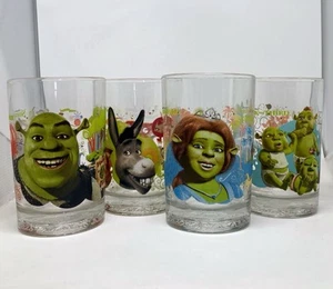 McDonalds Dreamworks 2007 Shrek el tercer vaso taza de coleccionista - juego completo de 4 - Imagen 1 de 21