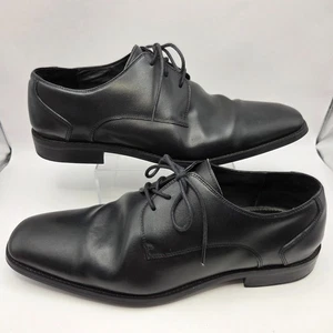 Aston Grey Connelly Herren Oxford Schwarz Leder Elegant Schuhe US 9,5 - Bild 1 von 7