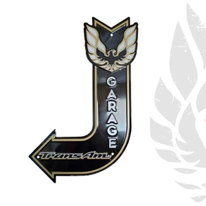 Letrero metálico 17 pulgadas x 11,5 pulgadas flecha doblada transmisión am garaje cueva - Imagen 1 de 4