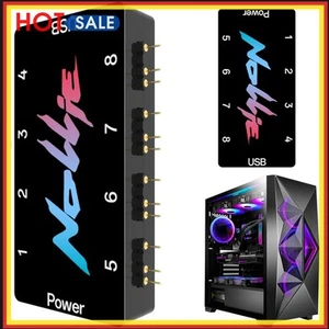 5V 3PIN ARGB Splitter Hub 8/16 Way ARGB Fan HUB Controller Computer Accessories - Bild 1 von 18