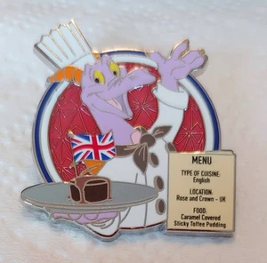 Disney Pin #144359 WDW United Kingdom - Chef Figment EPCOT Food & Wine Festival - Picture 1 of 2