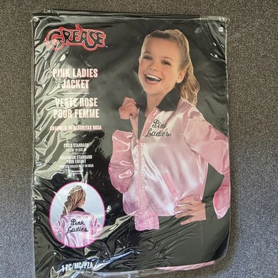 Grease Pink Ladies Bomber Jacket Costume, Child - Image 1 of 4