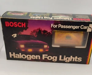 Vtg Amber Bosch Pilot Halogen Fog Lights W/Covers 22451 New Old Stock Open Box - Bild 1 von 22