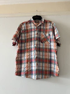 Cotton Traders Size XL Shirt Short Sleeved Check Print Multicoloured - Picture 1 of 5