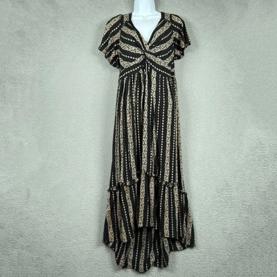 Angie Dress Womens 1X Front Slit Pullover Maxi Milkmaid Fairy Grunge Babydoll - Image 1 of 4