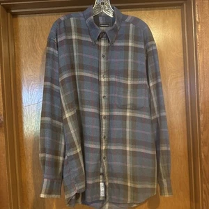 $265 Camisa Oxford Gitman Brothers De Colección Grande Azul Multicolor Franela a Cuadros EE. UU. - Imagen 1 de 8