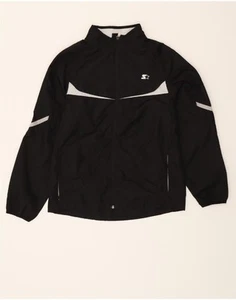 STARTER Boys Graphic Tracksuit Top Jacket 14-15 Years XL Black Polyester BW08 - Picture 1 of 4