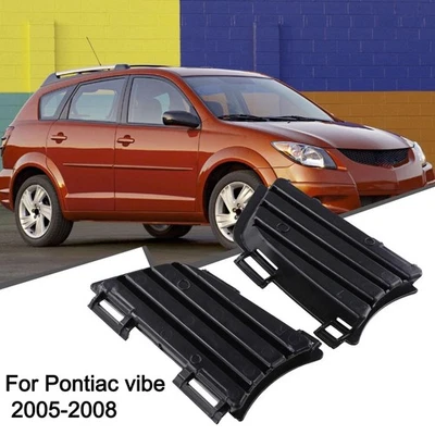 Rejillas exteriores de cubierta de luz antiniebla inferior para parachoques delantero 2 piezas para Pontiac Vibe 2005-2008 Foto 1 de 4