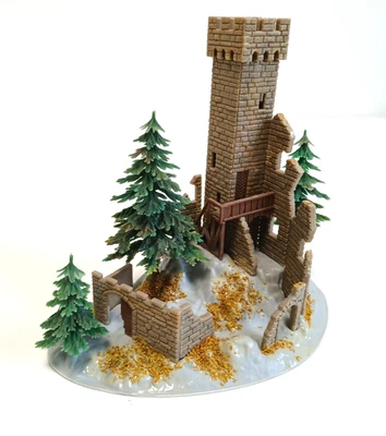 Faller - Burgruine Burg auf Felsen - 130285 - H0 -Gebäude Häuser Haus -- CK 1357 - Bild 1 von 4