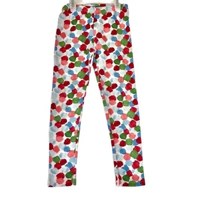 Gymboree Talla 7 Lindos Lunares Pintados Algodón Boho Coloridos Leggings Niñas Foto 1 de 4