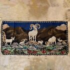 Vintage Belgium Tapestry Bighorn Sheep 20x40