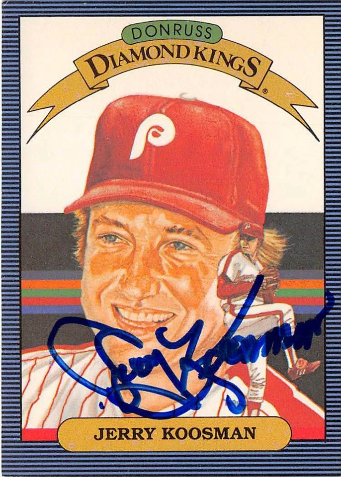 Jerry Koosman autographed baseball card 1986 Donruss Diamond Kings #23 Phillies - Image 1 of 1