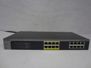NETGEAR ProSafe (JGS516PE) 16 Port Unmanaged Network Ethernet Switch with PoE - Picture 1 of 4