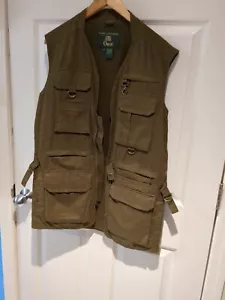 Gilet da caccia pesca a mosca Orvis vintage sportivo tela taglia S - Foto 1 di 6