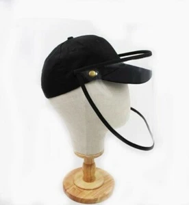 Cap With Removable Shield. High Quality 100% Cotton. Great Fit. Black - Picture 1 of 2