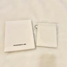 Porsche original card case White with box from japan
