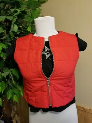 American Girl Kids Sz Small Red Sleeveless Zipper Vest - Image 1 of 4