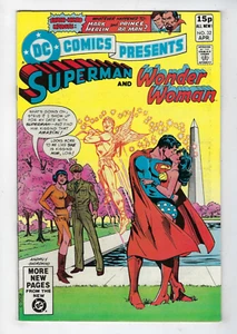 DC Comics Presents # 32 Superman & Wonder Woman Kiss Cover (1981) FN - Picture 1 of 2