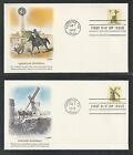 # 1738-1742 Windmills In The U.S. 1980 Fleetwood First Day Covers
