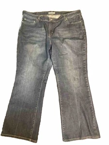Levis 590 Jeans Womens 18W Blue Bootcut High Rise Dark Wash American Denim - Picture 1 of 12