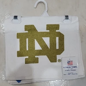 Mcarthur Notre Dame Handtuch & SPORT 11""×42"". 100 % BAUMWOLLE. GYM GOLF SPIELTAG. - Bild 1 von 2