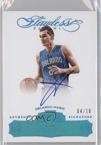 2015-16 Panini Flawless Sapphire /10 Mario Hezonja #RA-MH Rookie Auto RC