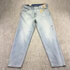 NEW Levis 550 92 Relaxed Taper Fit Size 36x32 Mens Jeans Painted Blue Denim