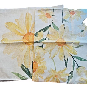 2 New Burlap Out Door Pillow Cover Sun Flower 17x17 Zipper Closure NIP. B1 - Picture 1 of 7