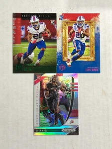 ZACK MOSS LOT OF 3 2020 Prizm DP SILVER PRIZM RC + Panini GREEN RC + GK PINK RC! - Picture 1 of 4