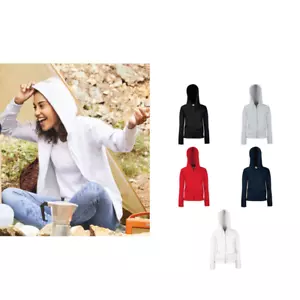 Women's Premium Sweatshirt -Fruit of the Loom Lady-Fit hoodie - Picture 1 of 11