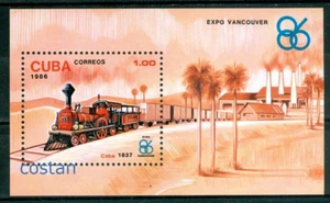 1986 Steam Locomotive nr.1/1837,Caribbean,Bl.95,MNH - Bild 1 von 1