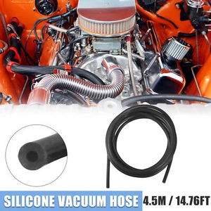 4.5 Meter 14.76ft Black Silicone Air Hose Pipe Tubing 7mm OD 3mm ID for Car - Picture 1 of 6