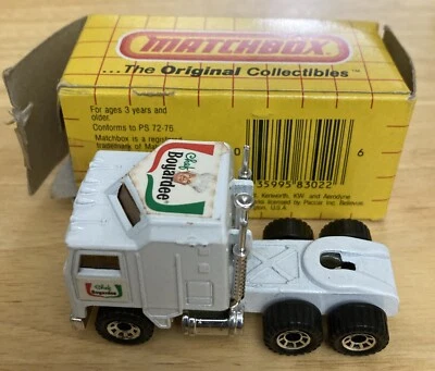 Винтаж 1983 Matchbox Шеф-повар Boyardee Kenworth Полу Почта Промо с Открытой Коробкой - Изображение 1 из 4