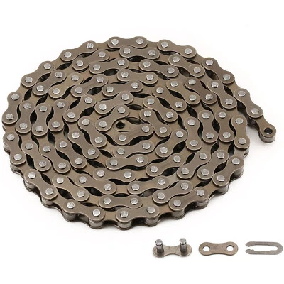 Bicycle Bike Chain Single Speed 1/2''x1/8'' Brown MTB BMX Fixie GEAR Single - image 1 of 4