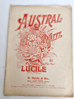 Austral Waltz by Lucile - 1910 Sheet Music AUSTRALIAN