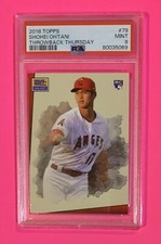 2018 Topps Throwback Thursday Shohei Ohtani RC Star Wars Galaxy PSA 9 New Slab