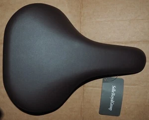 Asiento de bicicleta súper cómodo para ciclismo Selle Royal Group, negro, ¡NUEVO CON ETIQUETAS! - Imagen 1 de 4