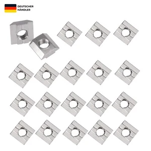 30 Stück Nutensteine M8, T Profil Edelstahl, Serie M8 3030 T-Nut Nutsteine, T-Nu - Bild 1 von 10