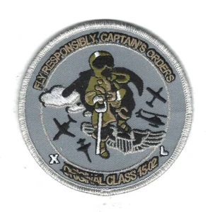 USAF PILOT TRAINING CLASS 15-02 "FLY RESPONSIBLY, CAPTAIN'S ORDERS" patch - Picture 1 of 1