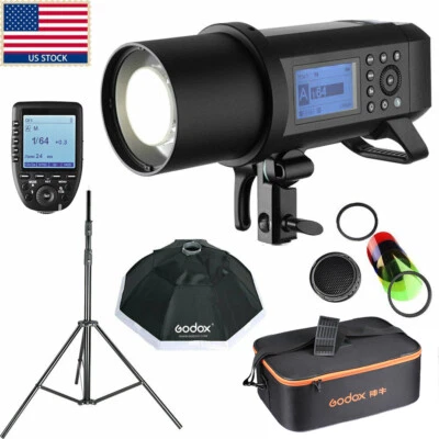 US Godox AD400Pro 400Ws TTL Studio Outdoor Flash +Trigger+BD-08+Softbox f Nikon - Image 1 of 4