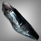 New Authentic $970 Cesare Paciotti US 7.5 Eel Loafers Italian Designer Shoes 