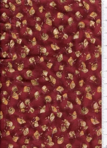 lancashire countryside ~ WOODLAND MUSHROOM TOADSTOOL ~ fabric red rooster - Picture 1 of 1