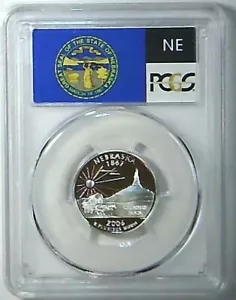 2006-S 25C State Quarter Nebraska PCGS PR69 DCAM 90% Silver 22ltlo0107 - Picture 1 of 2
