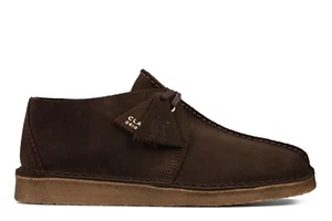 Clarks Originals Men's Desert Trek Dark Brown Suede 26155488 - Picture 1 of 6