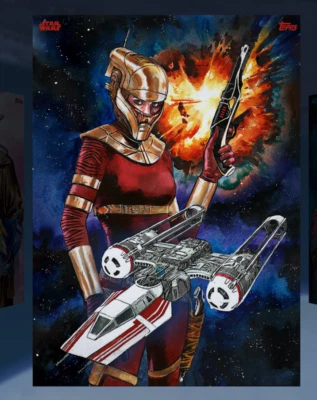 topps digital Star Wars Daniel Govar art full digital set - Image 1 of 3