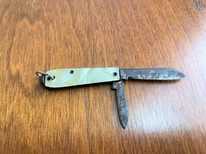 Vintage Mother of Pearl Small Pocket Knife 2" In Made in USA - Picture 1 of 11