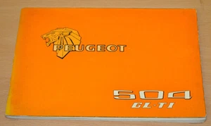 Peugeot 504 GL TI mehrsprachig BA Bedienungsanleitung Betriebsanleitung - Bild 1 von 1