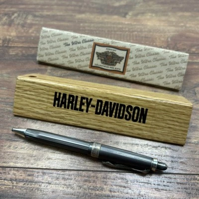 Ultra Classic Harley-Davidson 1903 Silver Ballpoint Pen Wood Holder 99421-96V - image 1 of 4