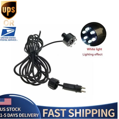 Anillo de Luz Subacuática 6-LED para Fuente Peces Estanque Agua Jardín Adaptador de CA Nuevo Foto 1 de 4